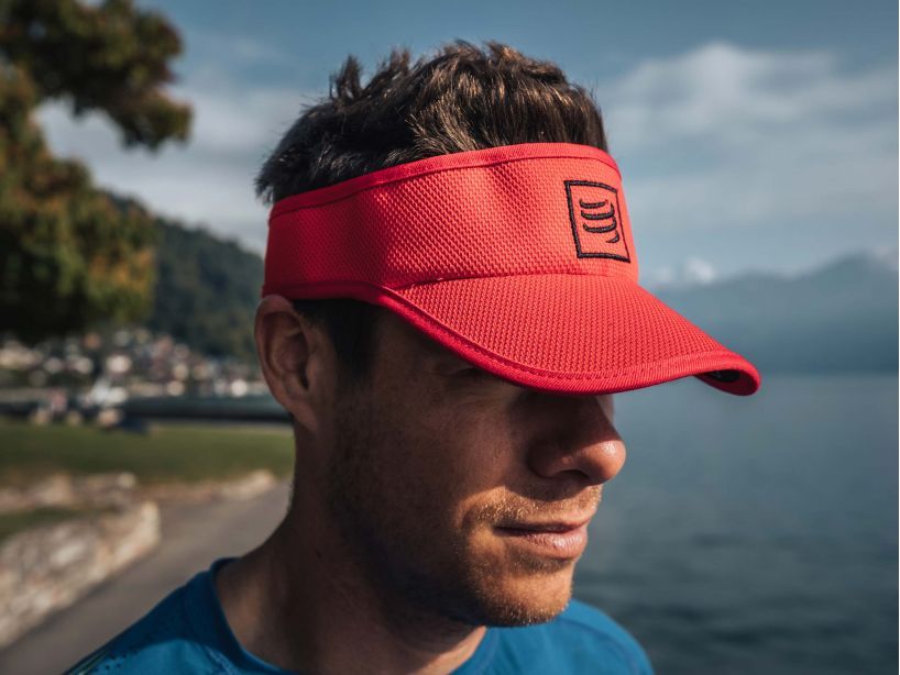 RUNNING VISOR RED BLACK